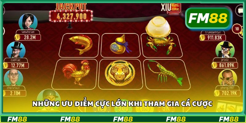 Những ưu điểm cực lớn khi tham gia cá cược