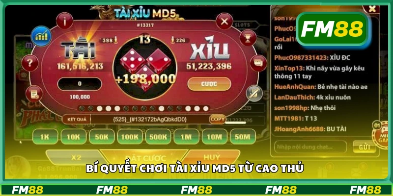 Bí quyết chơi tài xỉu MD5 từ người chơi lão luyện