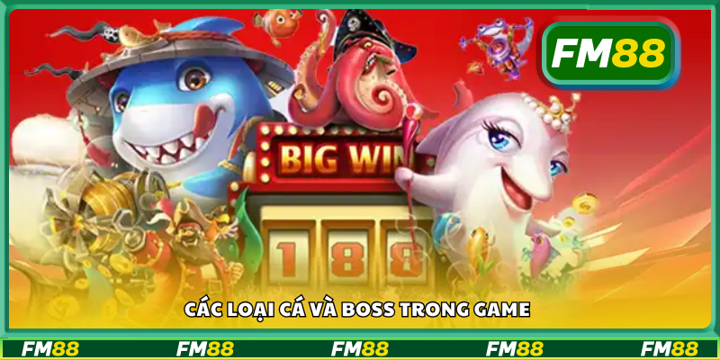 Các loại cá và Boss trong game
