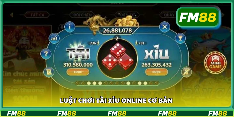 Khám phá luật chơi tài xỉu online cơ bản